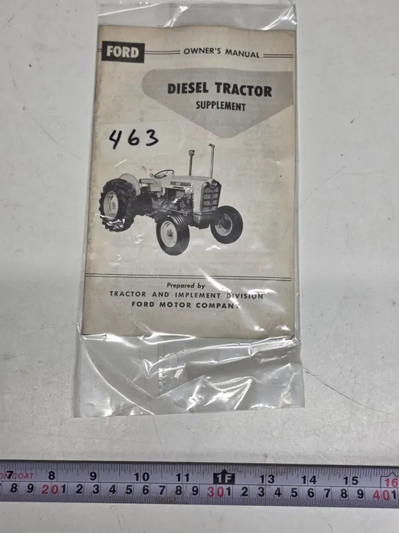 1961 Ford Diesel Tractor Owner’s Manual