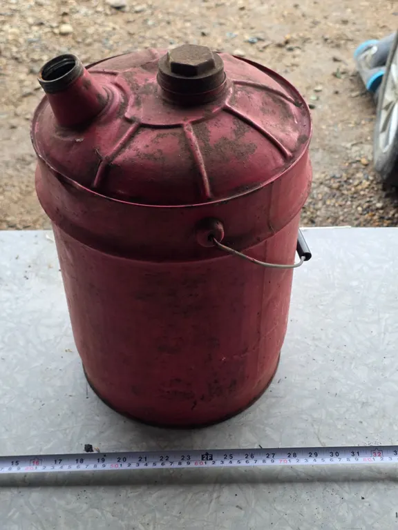 Vintage gas can