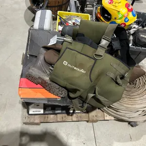 Hip Waders, Motor Cross Helmet & Misc. Items