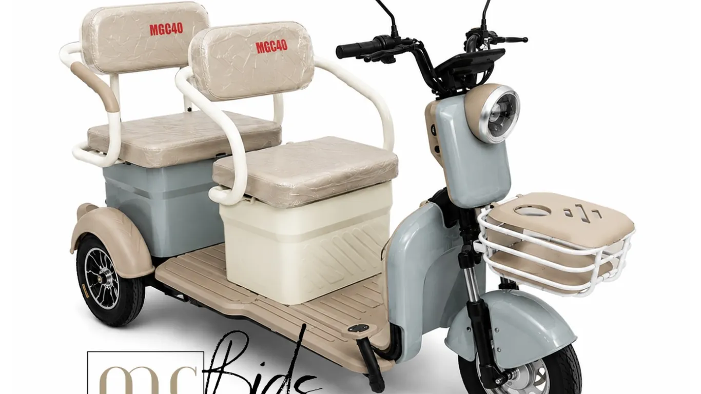 Unassembled IRGC40 High End Mini Golf Cart (Colour: White & Beige)
