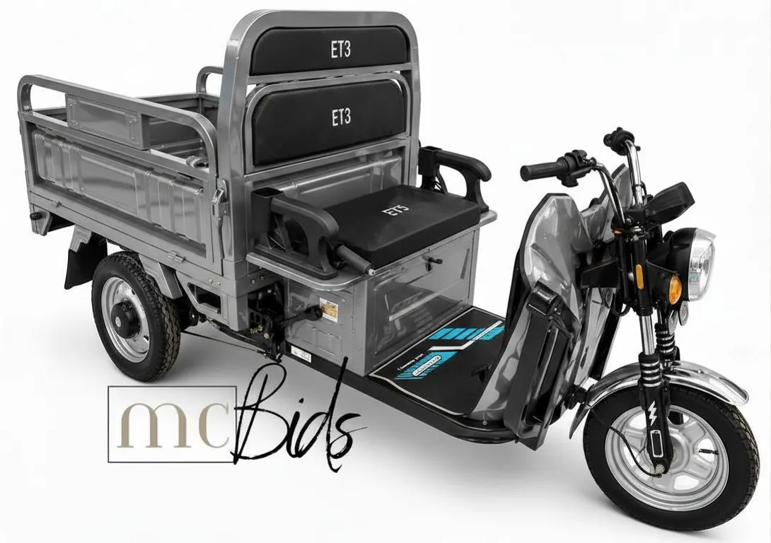 IRET13 Electric Dump Box Tricycle (Colour: Dark Grey)