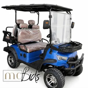 SDLGC80 Blue 4-Seater Golf Cart (Unassembled)