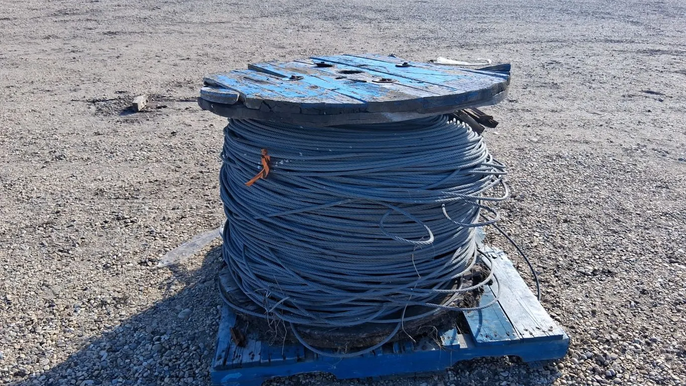 Several Lengths of 7/16 Cable on Roll