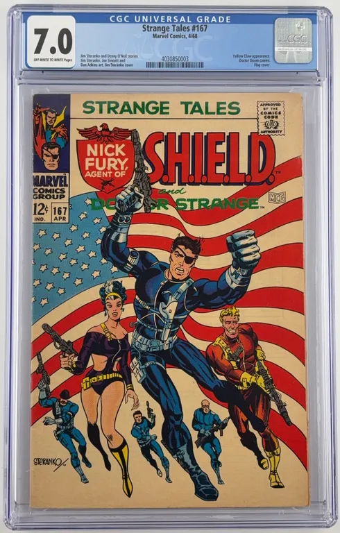 Strange Tales #167 CGC 7.0 Marvel 1968