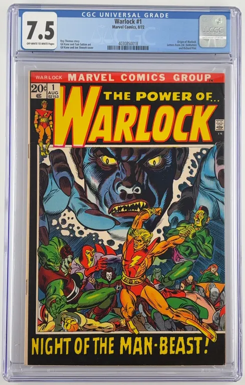 Warlock #1 CGC 7.5 Marvel 1972