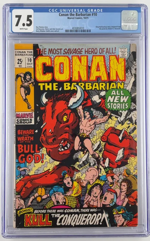 Conan the Barbarian #10 CGC 7.5 Marvel 1971