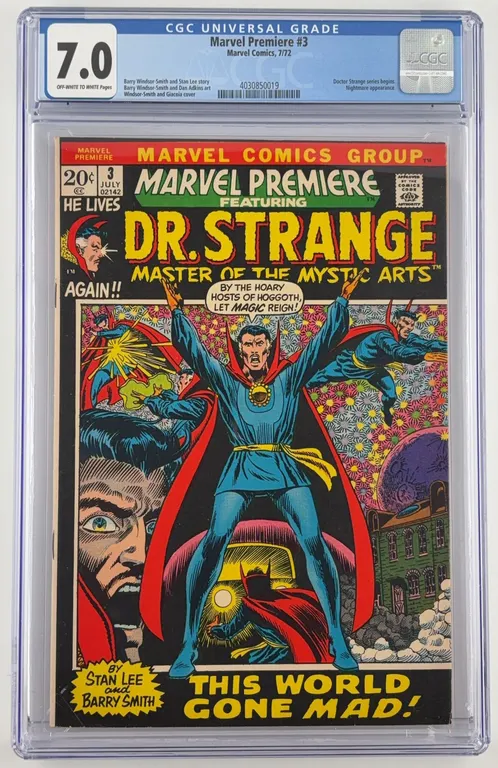 Marvel Premiere #3 CGC 7.0 Marvel 1972