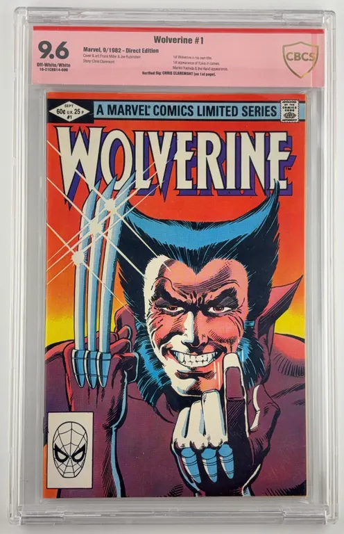 Wolverine #1 CBCS 9.6 Verified Signature Marvel 1982
