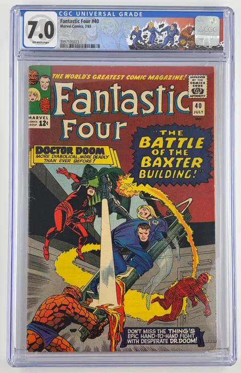 Fantastic Four #40 CGC 7.0 Marvel 1965