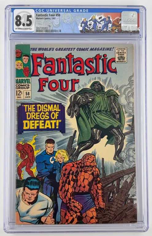 Fantastic Four #58 CGC 8.5 Marvel 1967