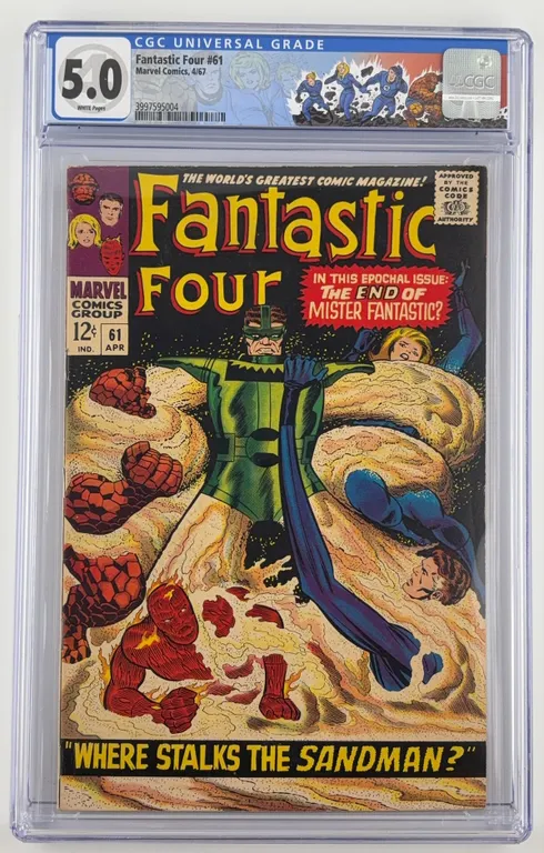 Fantastic Four #61 CGC 5.0 Marvel 1967