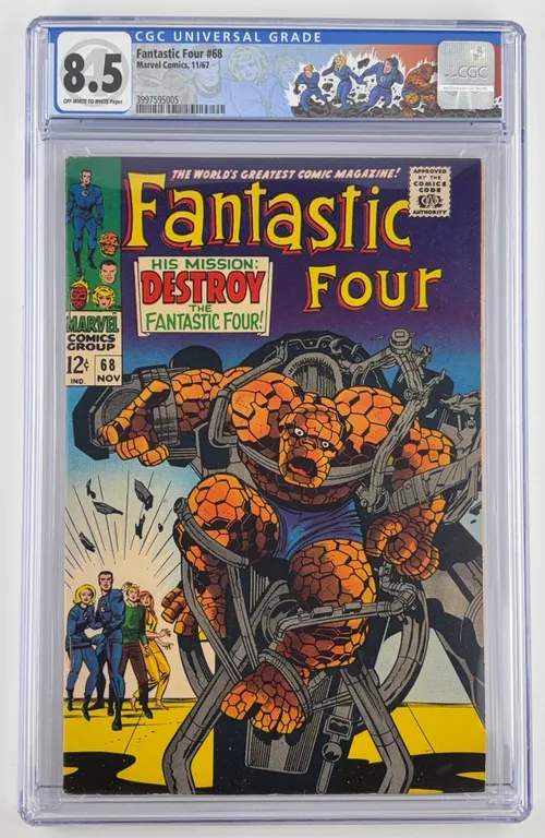 Fantastic Four #68 CGC 8.5 Marvel 1967