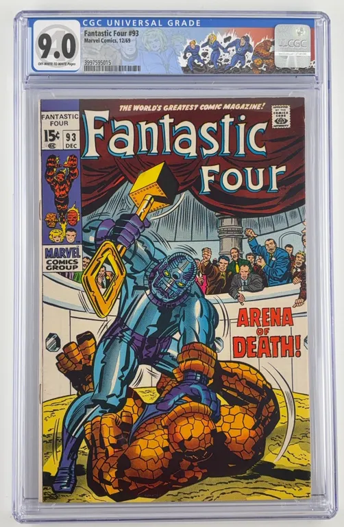 Fantastic Four #93 CGC 9.0 Marvel 1969