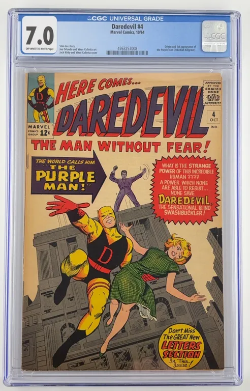 Daredevil #4 CGC 7.0 Marvel 1964