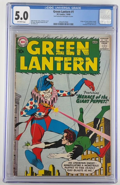 Green Lantern #1 CGC 5.0 DC Comics 1960