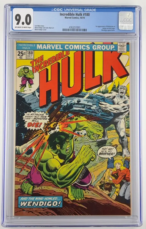 Incredible Hulk #180 CGC 9.0 Marvel 1974