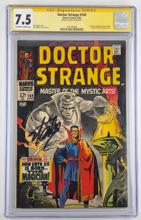 Doctor Strange #169 CGC 7.5 Signature Series Marvel 1968