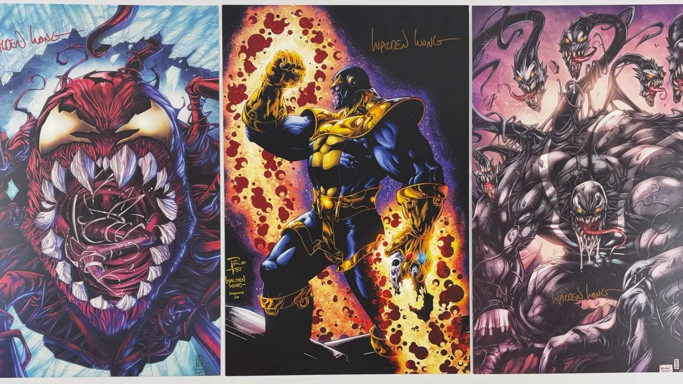 Lot of 3 Art Prints Signed by Walden Wong