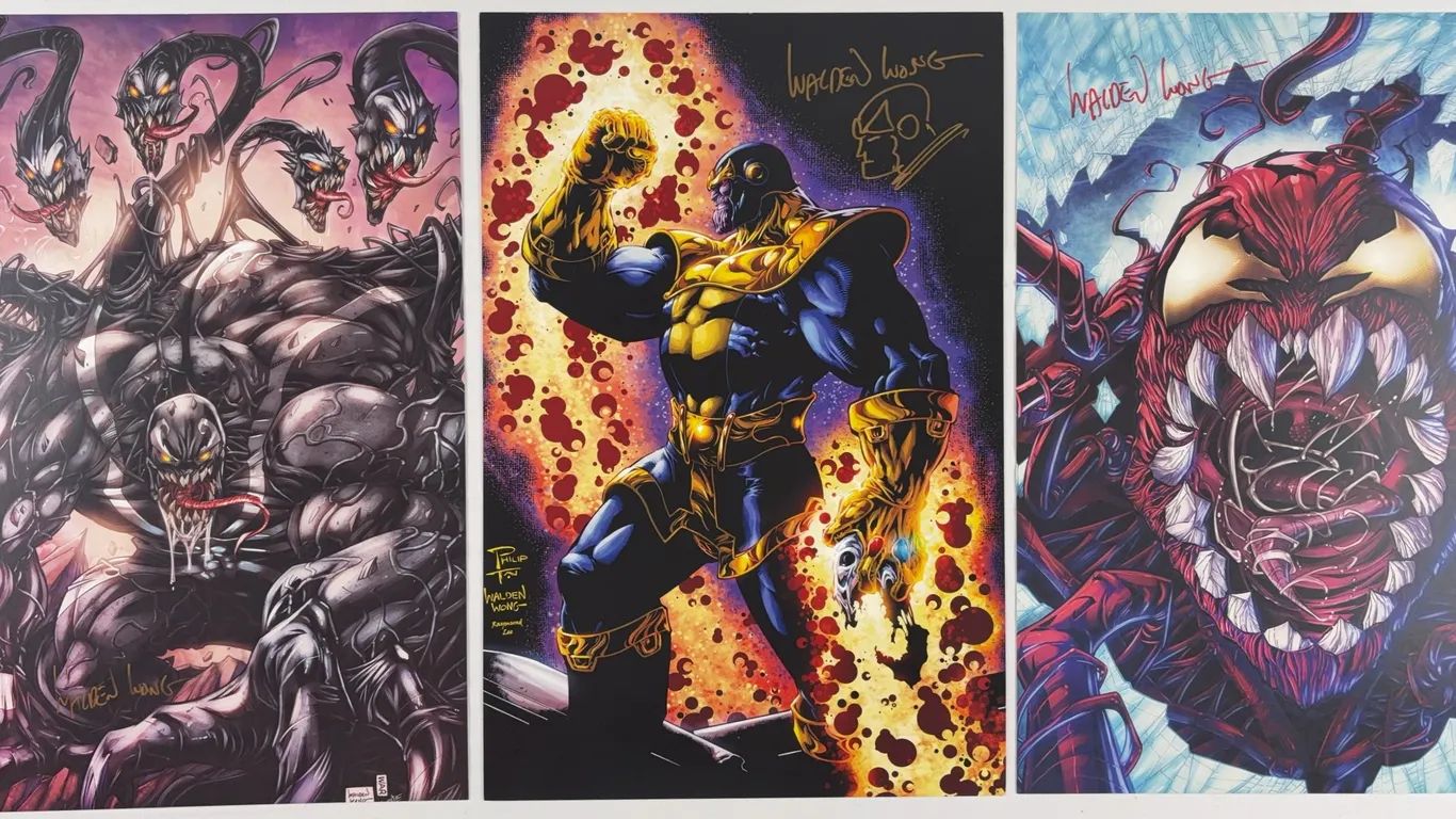 Lot of 3 Art Prints signed by Walden Wong