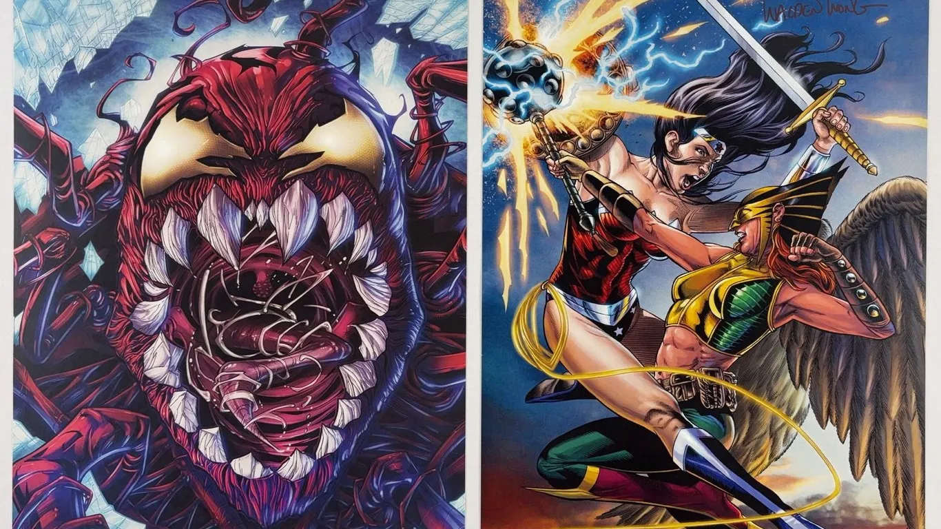 Lot of 2 Art Prints Signed by Walden Wong