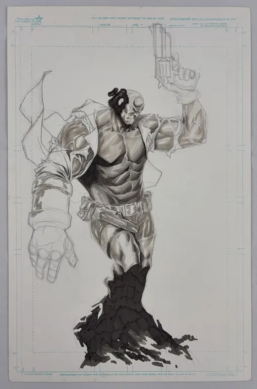 Hellboy Original Art by Matt Slay