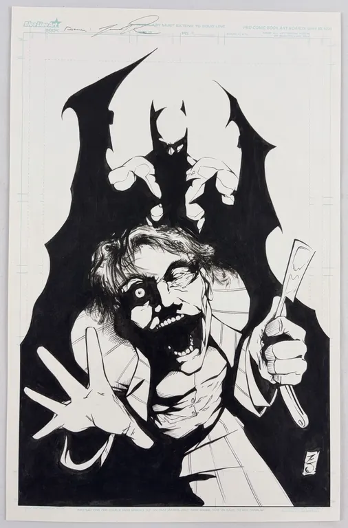 Batman & Joker Original Art by Matt Slay