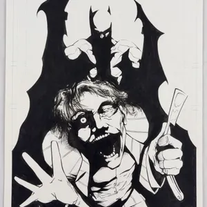 Batman & Joker Original Art by Matt Slay