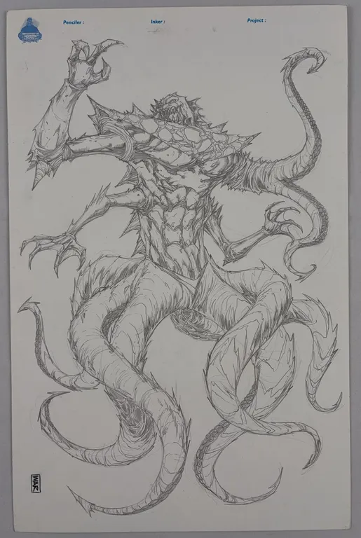 William Reyes Original Monster Creature Art