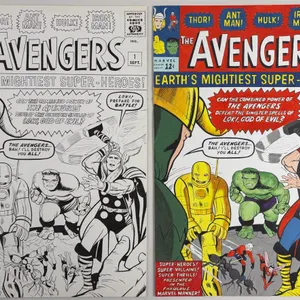 Avengers #1 Cover Original Art Recreations