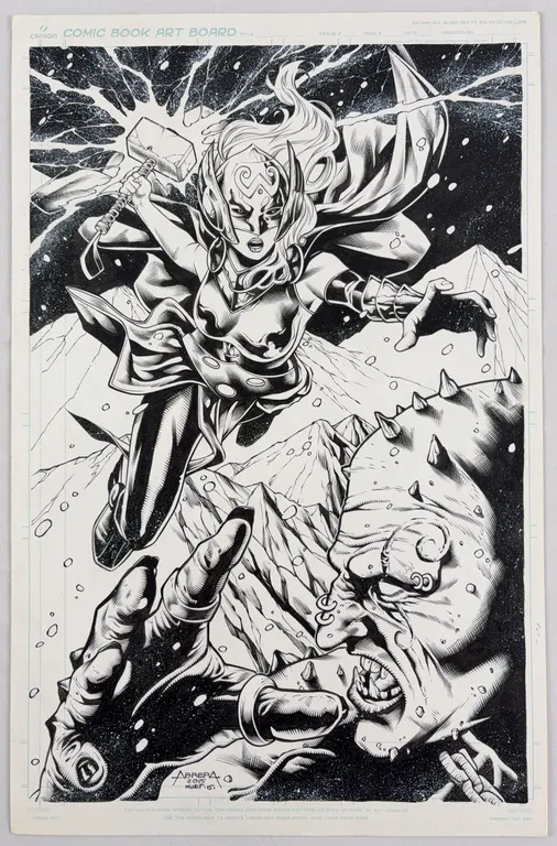 Jane Foster Thor Original Art by Jeffrey Huet