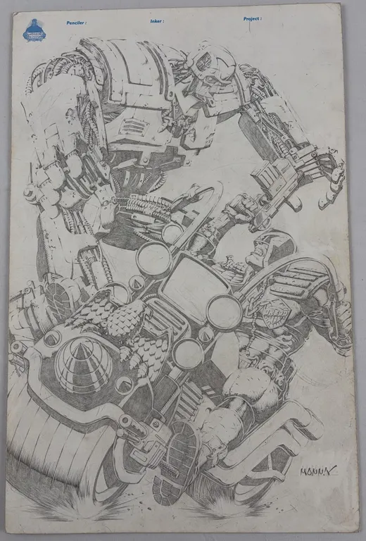 Judge Dredd Original Art by Francisco Mannix