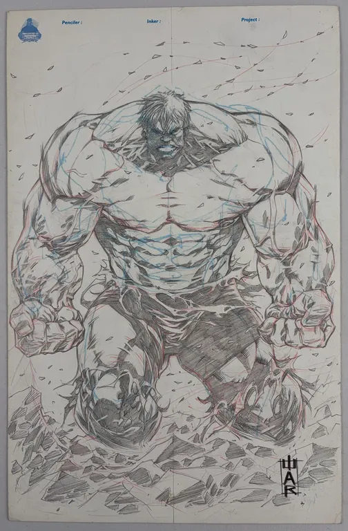 Hulk Original Art by William Reyes