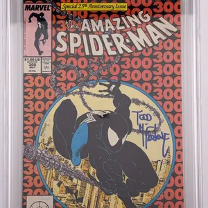 Amazing Spider-Man #300 CBCS 8.5 Signed Todd McFarlane Marvel 1988