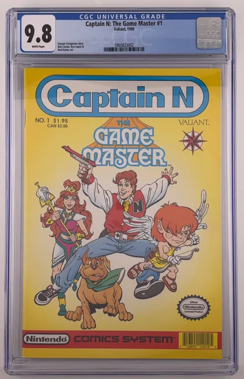 Captain N: The Game Master #1 CGC 9.8 Valiant 1990