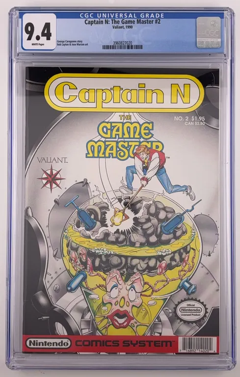Captain N: The Game Master #2 CGC 9.4 Valiant 1990