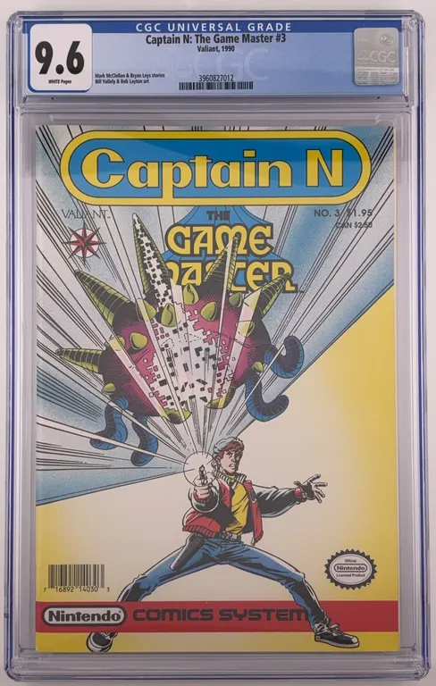 Captain N: The Game Master #3 CGC 9.6 Valiant 1990