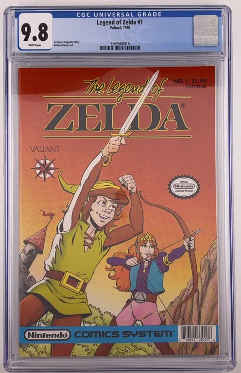 Legend of Zelda #1 CGC 9.8 Valiant 1990