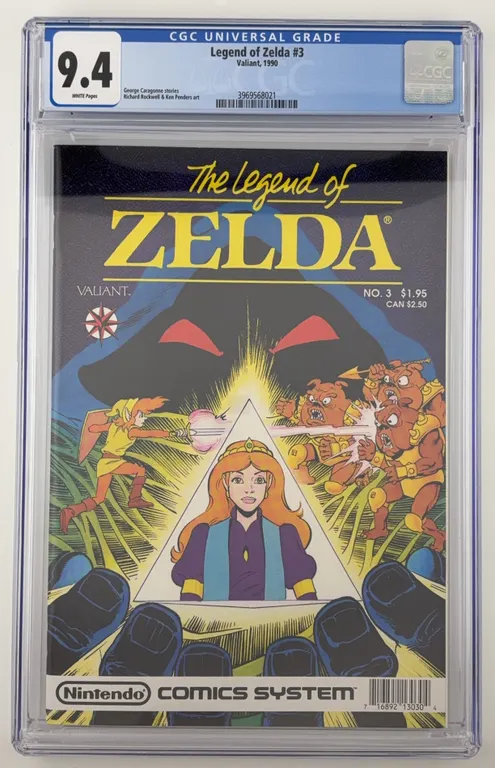 Legend of Zelda #3 CGC 9.4 Valiant 1990