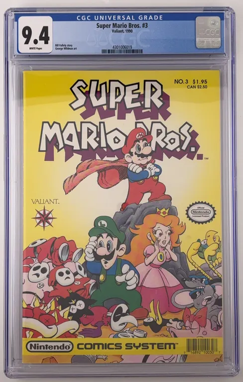 Super Mario Bros. #3 CGC 9.4 Valiant 1990