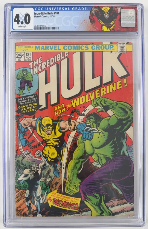 Incredible Hulk #181 CGC 4.0 Marvel 1974