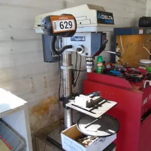 Delta ShopMaster Drill Press w/Stand, Drill Bits, Model DP300; Ser. # 011317W3072C