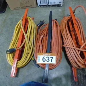 3 Extension Cords w/ Holders