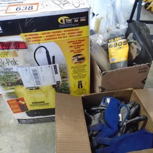Hudson 4 gal Bak-Pak Sprayer Model # 13854 (in Box) ; Boxes of Gloves & Cable Ties