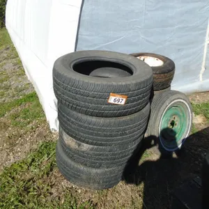 L/O Tires – (4) P225/60R16; (1) P215/70R14 w/Rim; Other Misc. Tires w/10” Rims