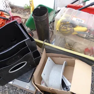 P/O Hose Reel Holder, Fertilizer Spreader, Hot Plate w/Oven, Small Toolboxes