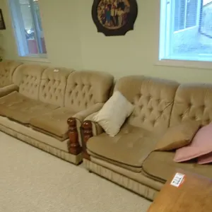 3 pce. Living Room Suite- Couch(Hide-a-Bed); Love Seat, Chair