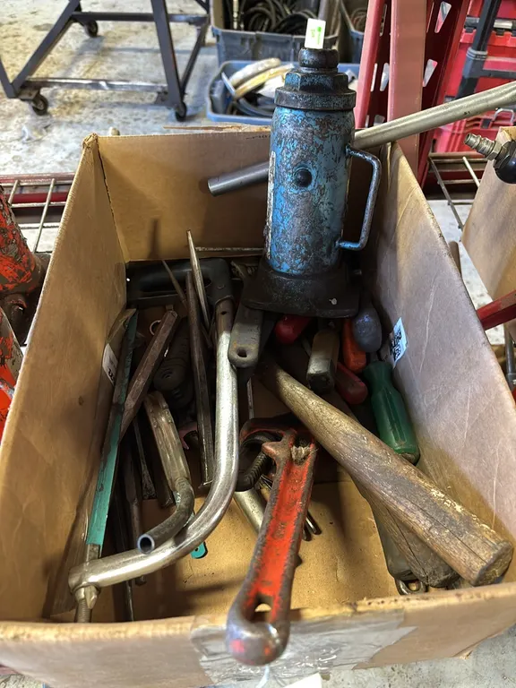 Box with Assorted Tools