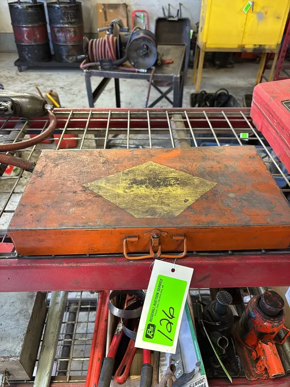 Metal Tray with Large Assortment of Brass Fittings