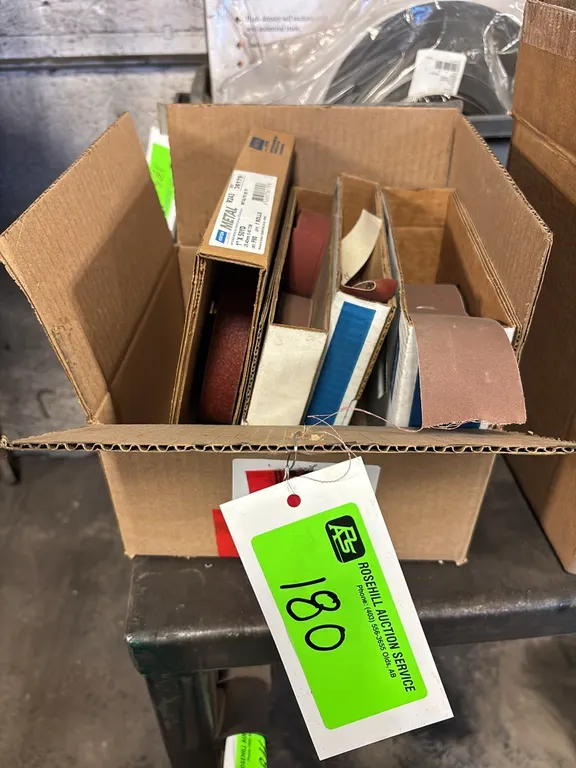 Box of Assorted Rolls of Sand Paper