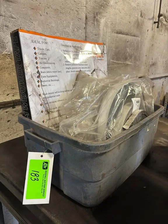 Poly Container of Assorted Diameter Weather Tape/Stripping